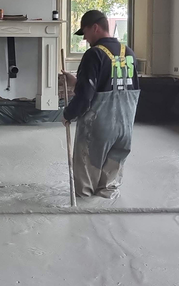 De aanleg van isolatiebeton